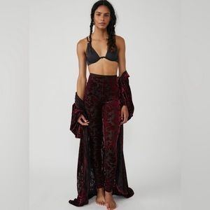 NWT Free People Magic Hour Velvet Burnout Leggings - M